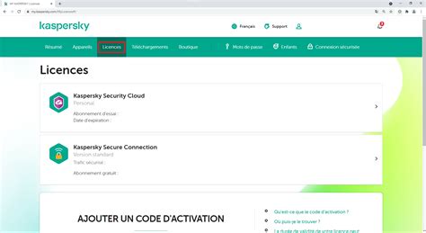 Comment activer une licence antivirus sur plusieurs .